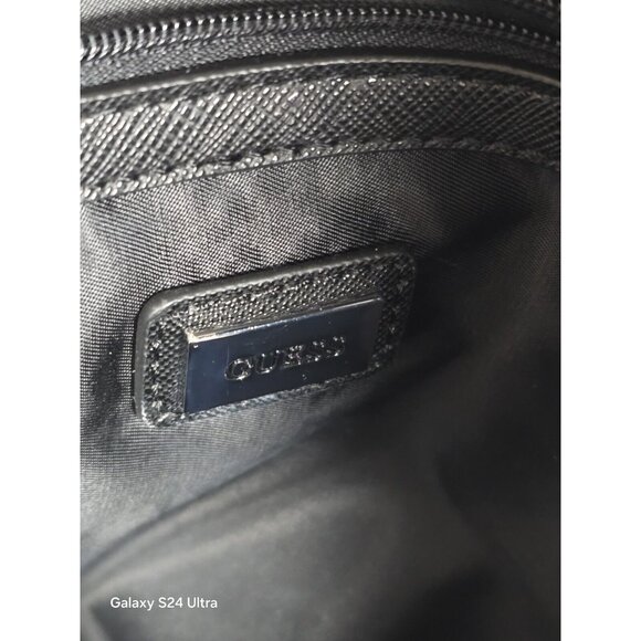 Guess Elkton Signature Logo Mini Purse Backpack Compact Designer Diaper Bag Gray - Picture 7 of 13